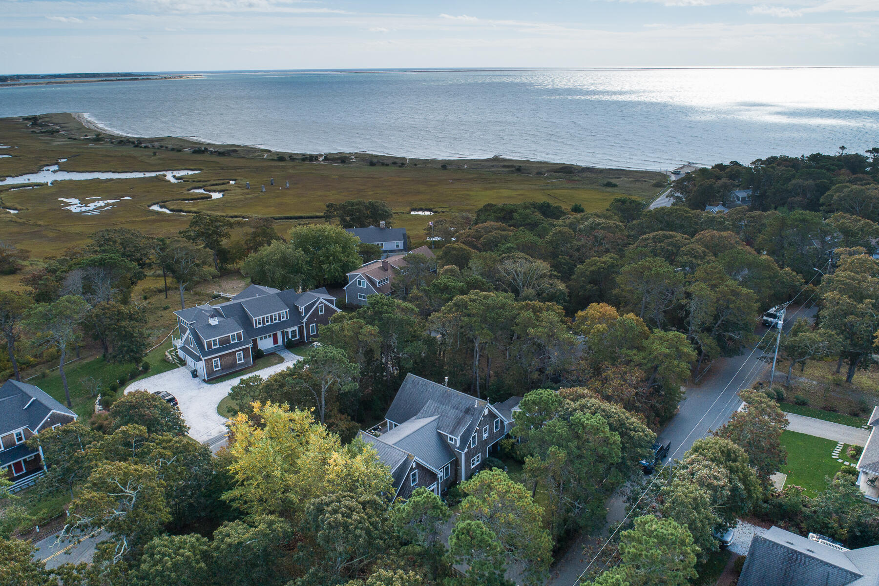 23 Forest Beach Rd Extension South Chatham, MA 02659 - Photo 16 of 43 an aerial view of houses with a lake
