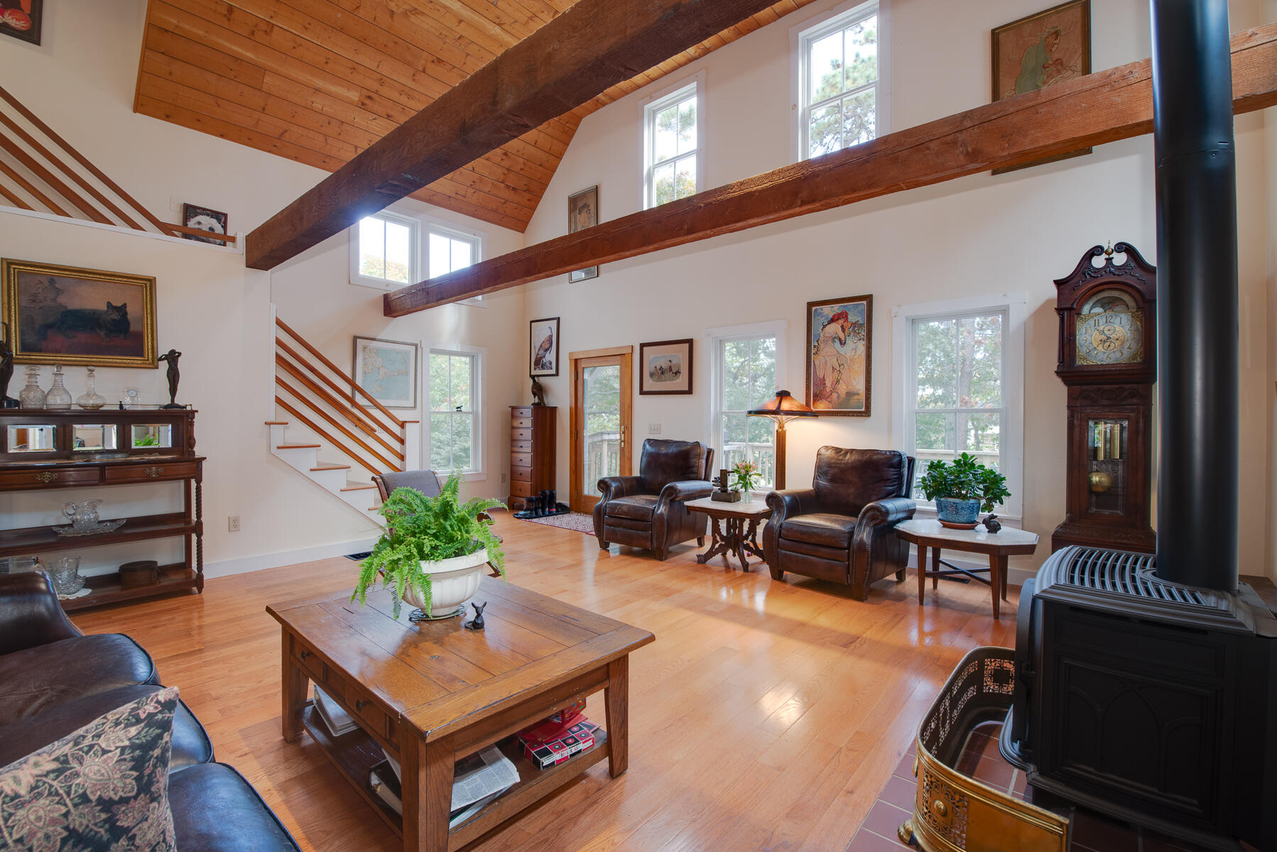 23 Forest Beach Rd Extension South Chatham, MA 02659 - Photo 19 of 43 a living room with furniture and wooden floor