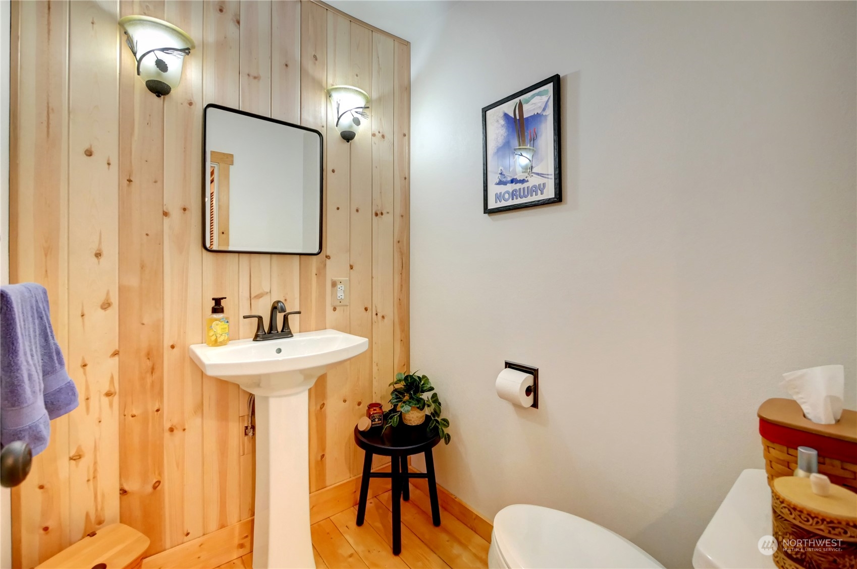 17 Mustard Mountain Road Winthrop, WA 98862 - Photo 15 of 36 a bathroom with a sink mirror and toilet