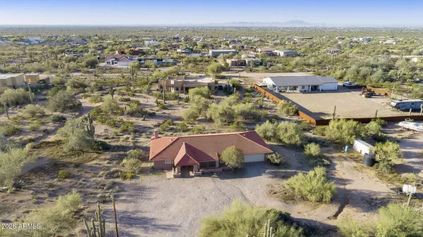 an aerial view of multiple house