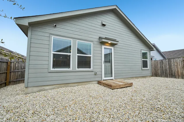 a backyard of a house