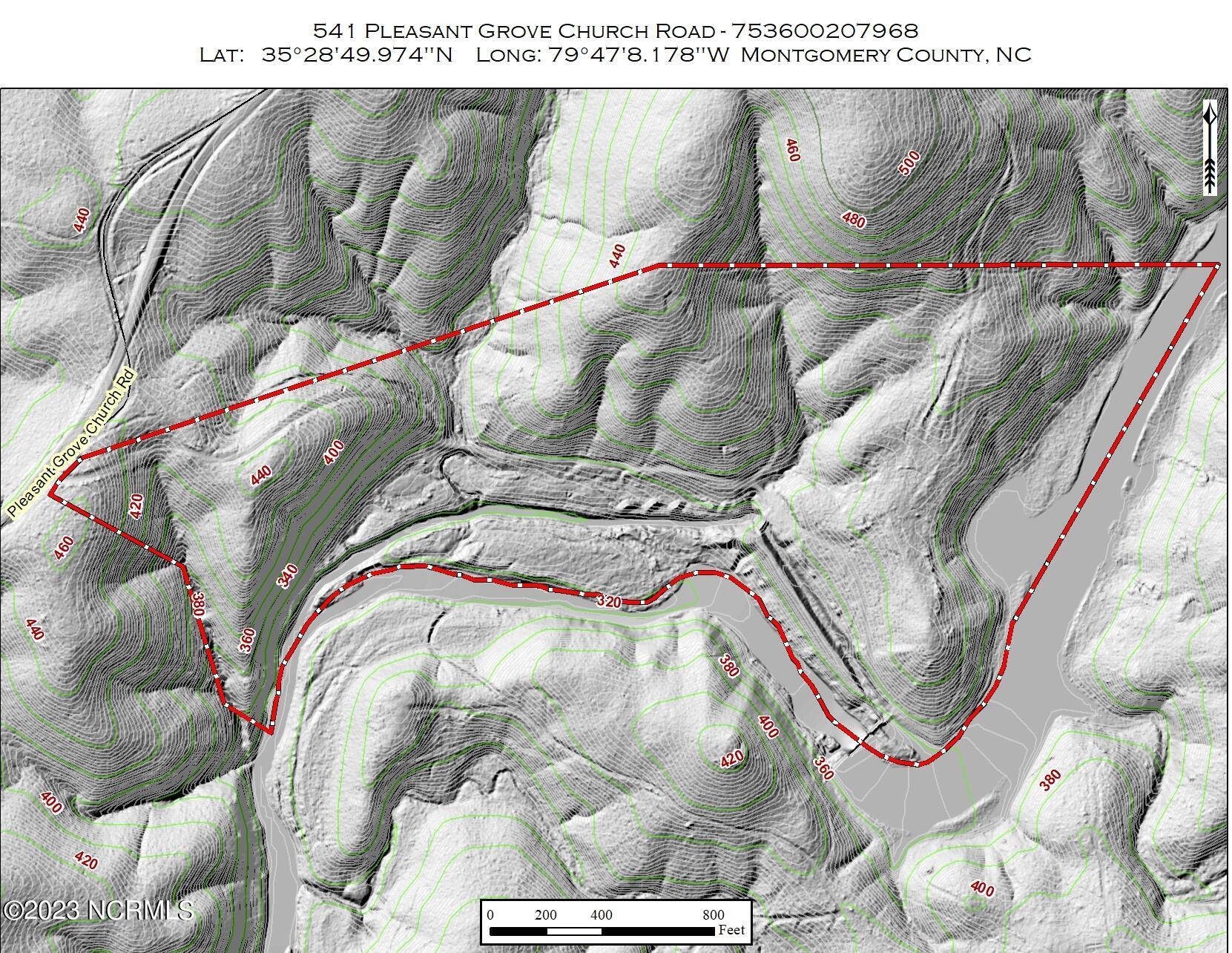 541 Pleasant Grove Church Road Mount Gilead, NC 27306 - Photo 4 of 24 Topo Map