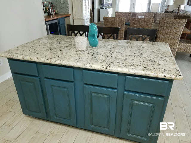 28875 Perdido Beach Boulevard, Unit 1A Orange Beach, AL 36561 - Photo 21 of 25 New kitchen Island with cabinets and granite countertops
