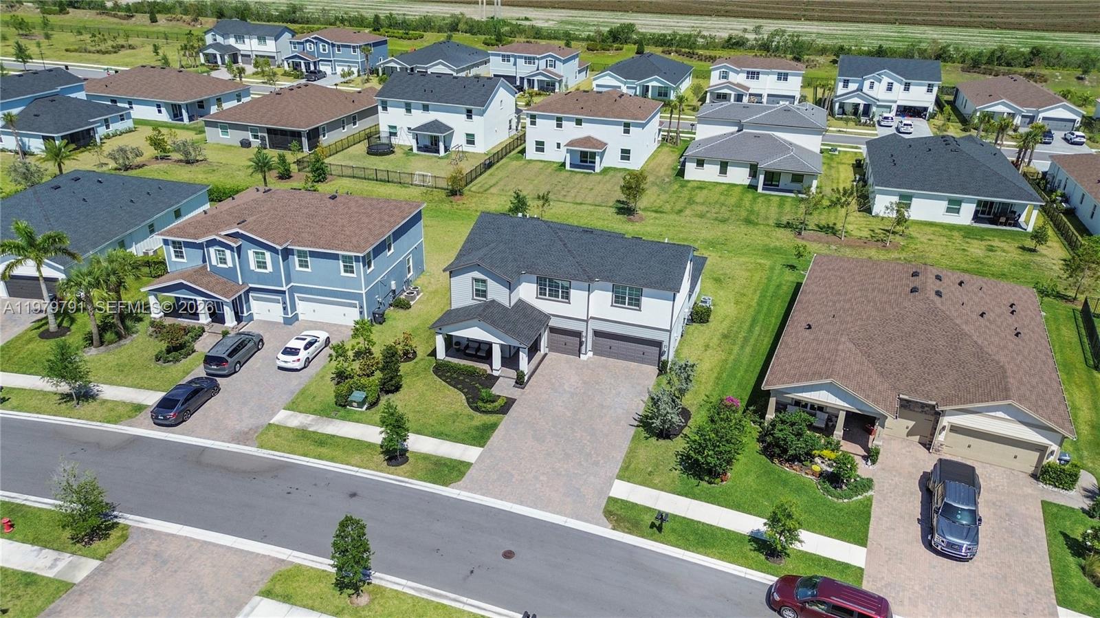 1162 Haywagon Trail Loxahatchee, FL 33470 - Photo 40 of 50 an aerial view of residential houses with outdoor space and parking