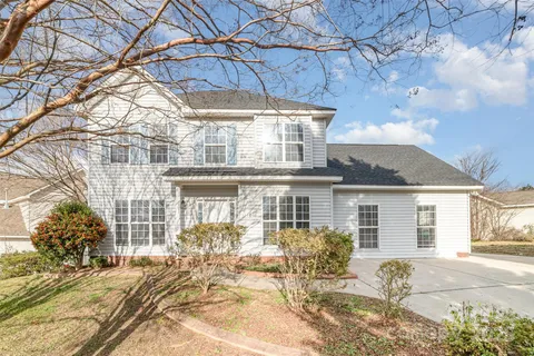 a view of a house with a patio