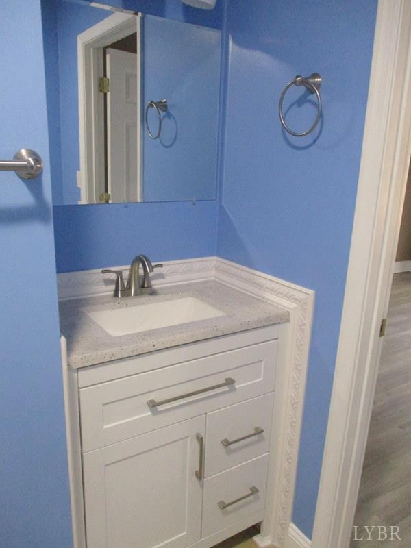 102 Ridgeview Road Hurt, VA 24563 - Photo 34 of 41 a bathroom with a sink and a mirror