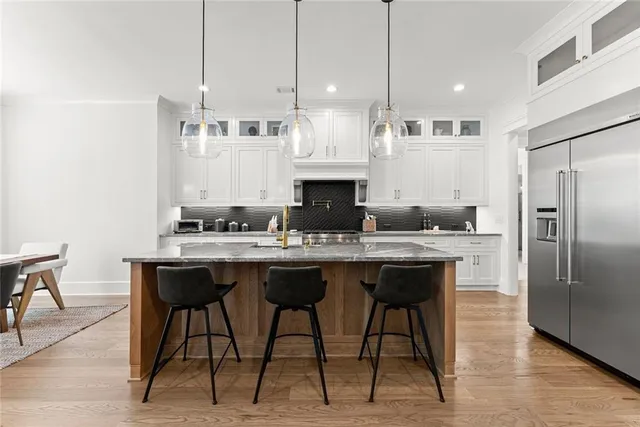 a bed room with a bed and a couch