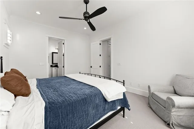 an aerial view of a building