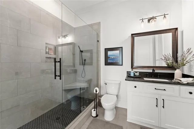 a view of an ocean from a yard