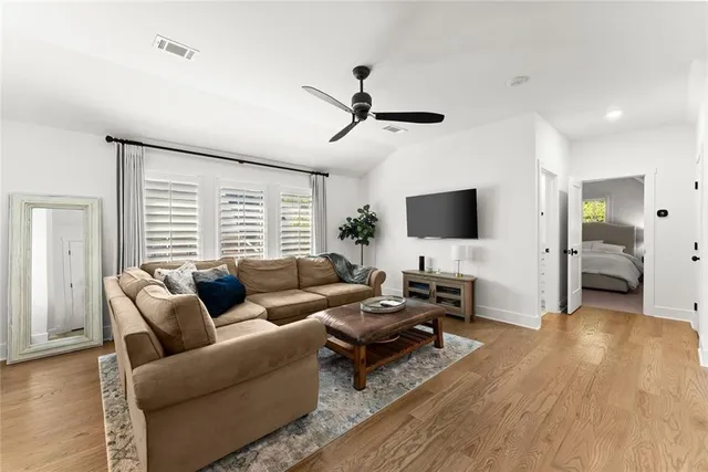 a view of a lake from a balcony