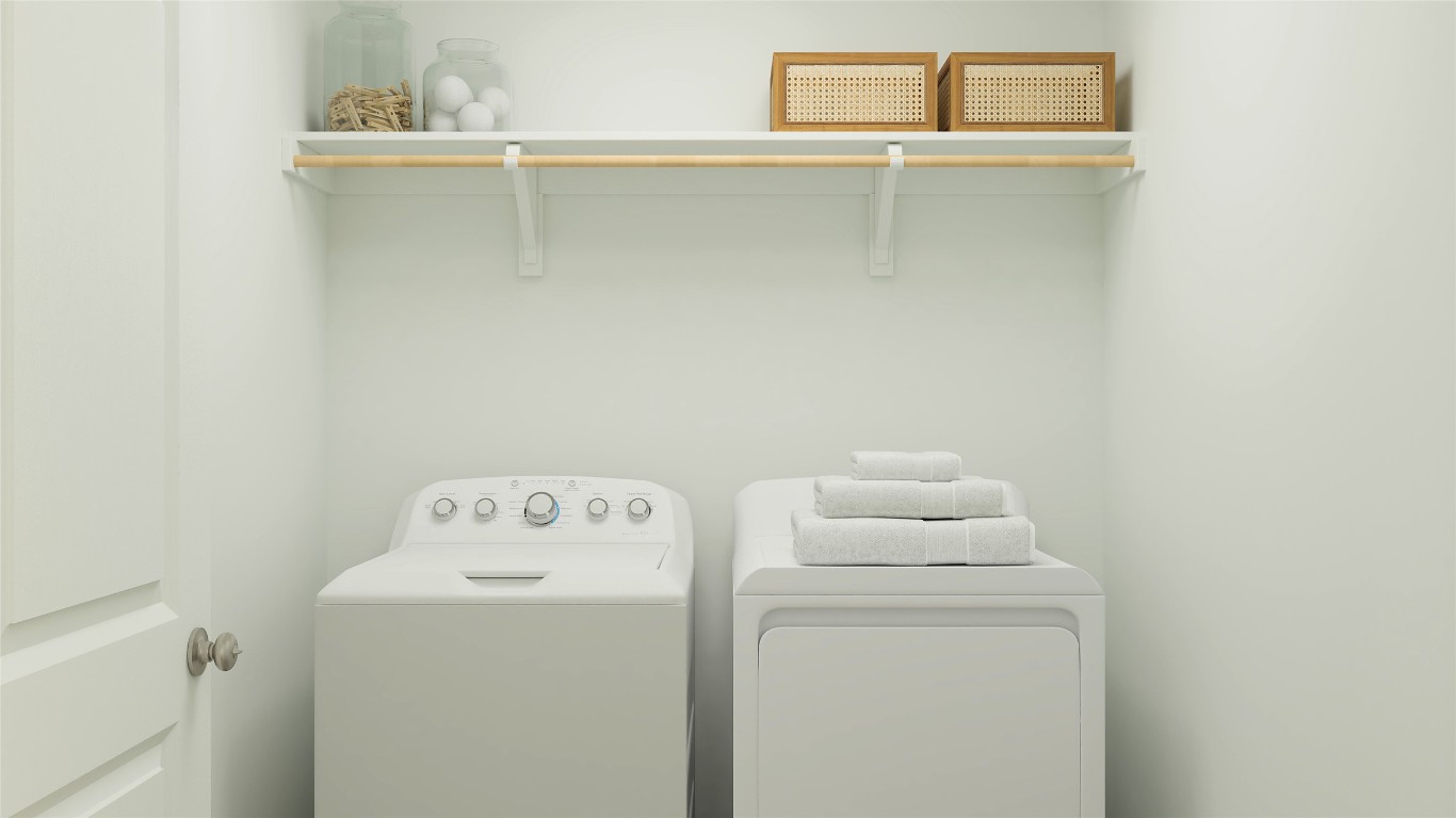3821 Keller Road Temple, TX 76504 - Photo 18 of 28 a utility room with dryer and washer