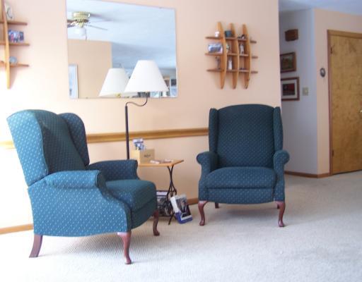 Dining Room. currently being used as a reading room overlooking the ornamental pond in the back yard, the formal dining room offers plenty for space for a family gathering.