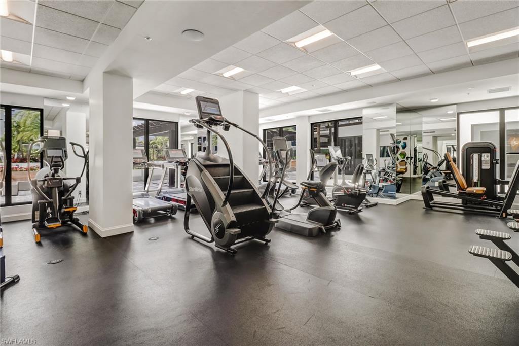 1115 Central Avenue, Unit 340 Naples, FL 34102 - Photo 29 of 39 a view of a room with gym equipment
