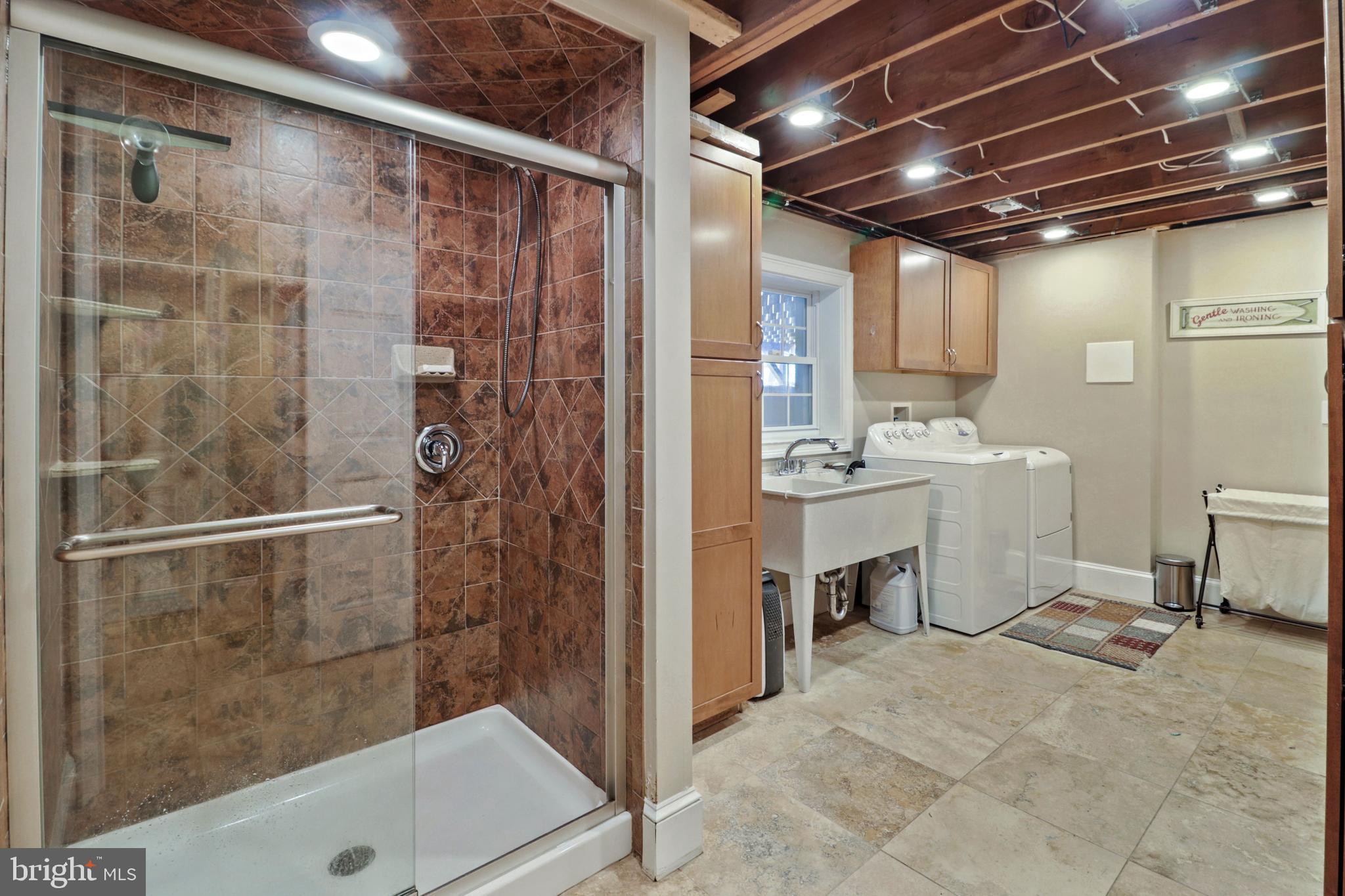 6120 Ridge Road Mount Airy, MD 21771 - Photo 22 of 39 Lower Level Laundry and Additional Shower Area