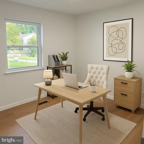 a view of a balcony with two chairs