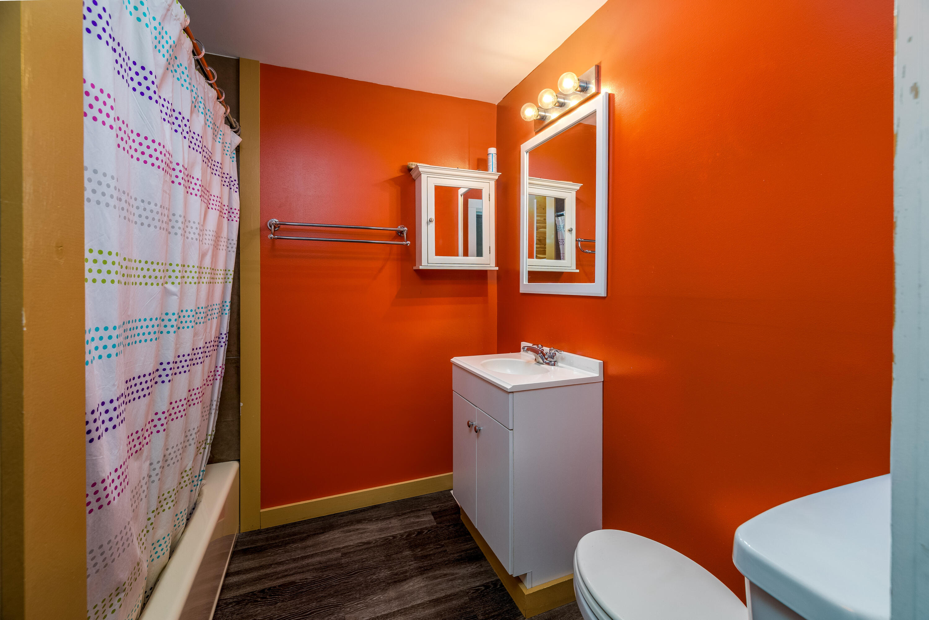408 East Graham Street Kentland, IN 47951 - Photo 20 of 30 a bathroom with a toilet and a sink