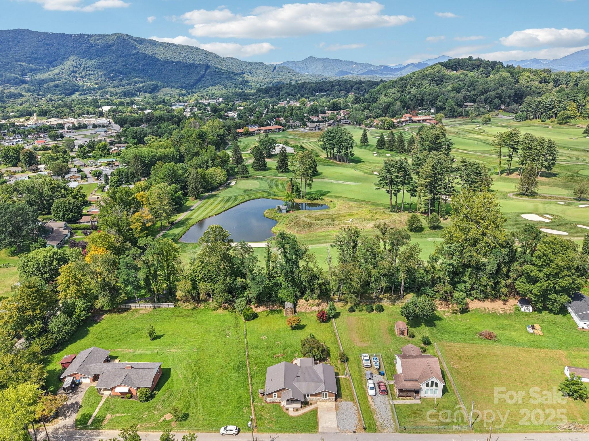 55 Polk Street Waynesville, NC 28786 - Photo 35 of 44 a view of a lake with a mountain in the background