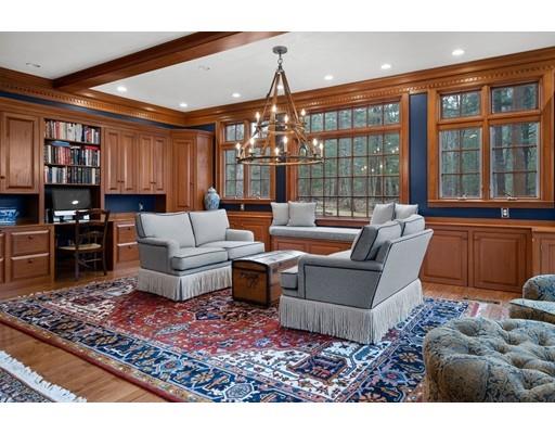 219 Dedham Street Dover, MA 02030 - Photo 18 of 30 a living room with furniture large window and wooden floor