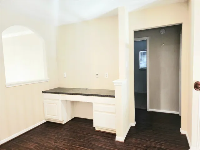 a room with wooden floor