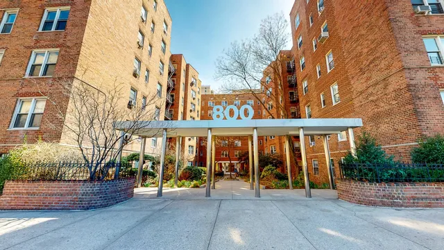 a view of a building with a outdoor space