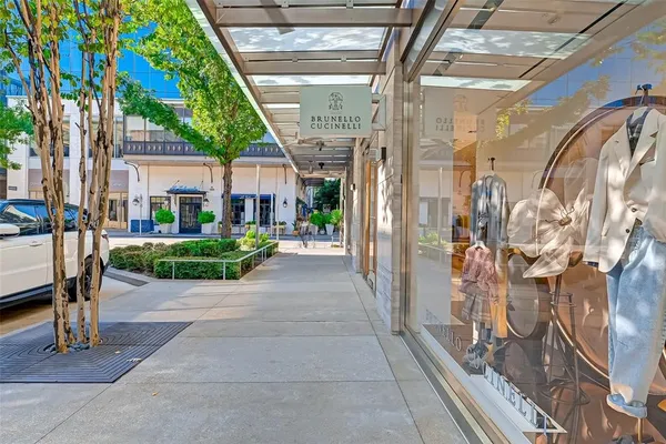 a building outdoor space with patio furniture