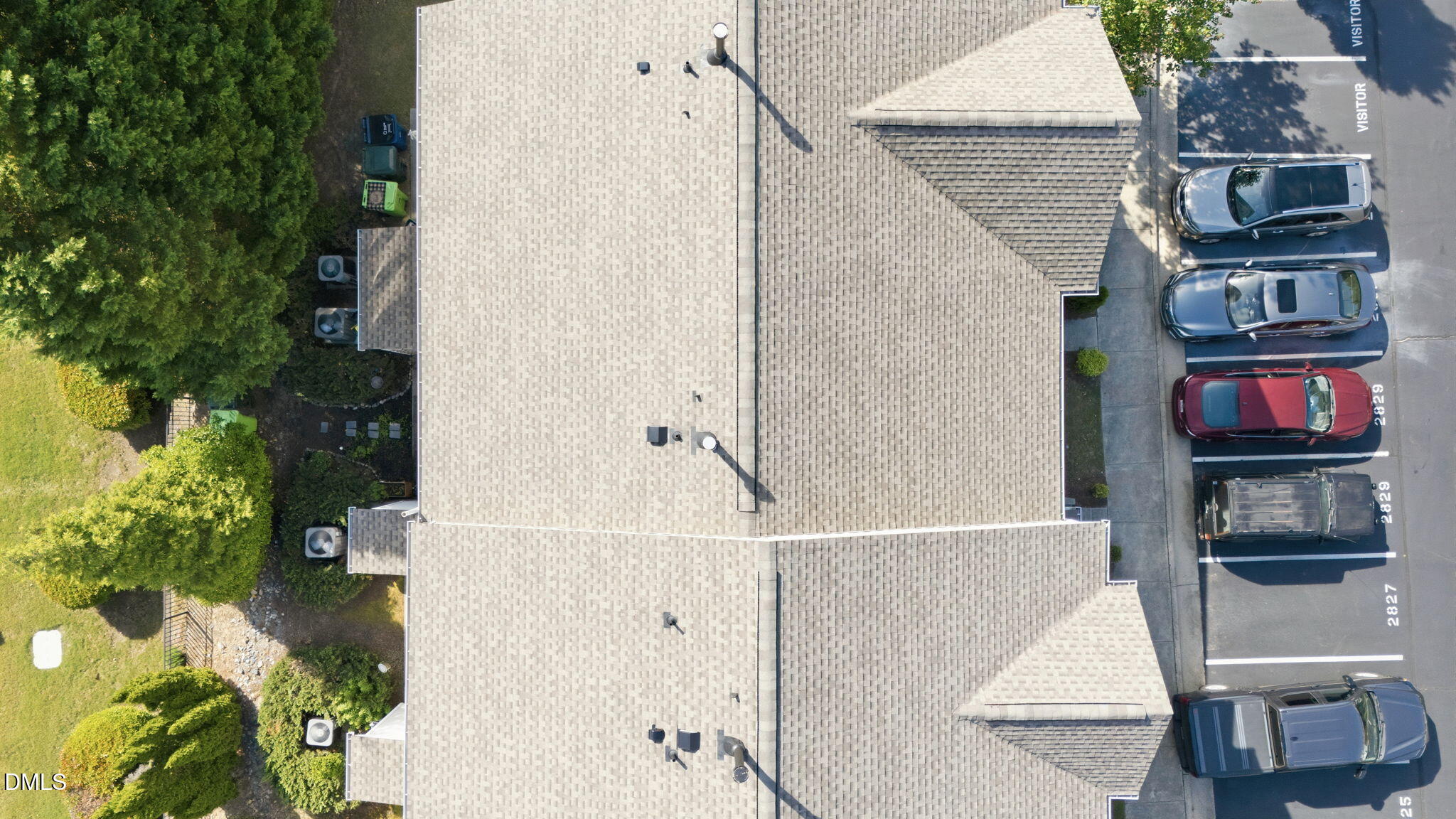 2827 Corbett Grove Drive Raleigh, NC 27616 - Photo 42 of 49 an aerial view of a house with entryway and plants
