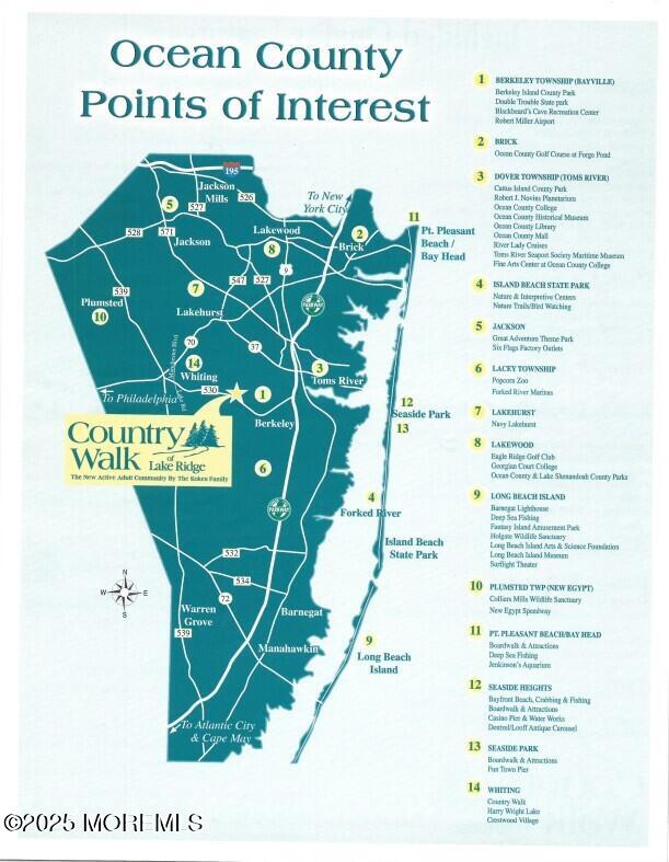 6 Rosedale Lane Whiting, NJ 08759 - Photo 44 of 44 OC map & points of interest