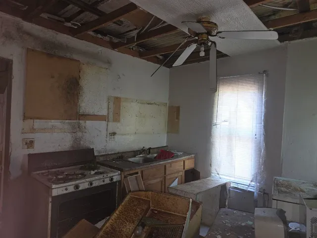 a room with storage and utility