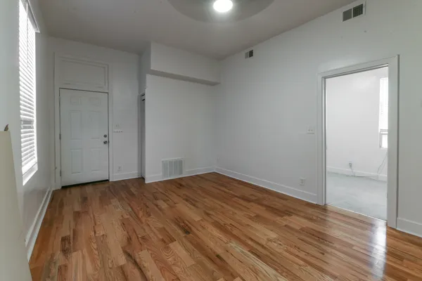 wooden floor in an empty room