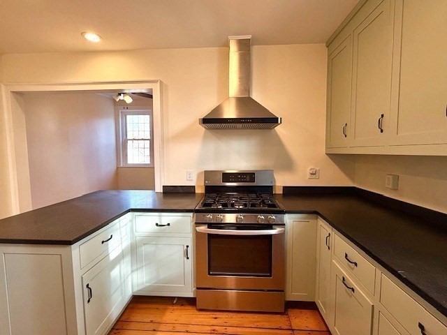 278 East Main Street Plainfield, MA 01070 - Photo 8 of 33 a kitchen with granite countertop a stove and a sink