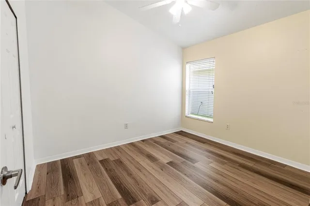 wooden floor in a room