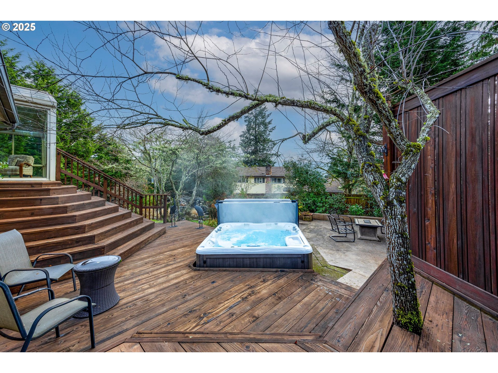1710 White Oak Drive Eugene, OR 97405 - Photo 22 of 45 a wooden bench sitting in front of a building