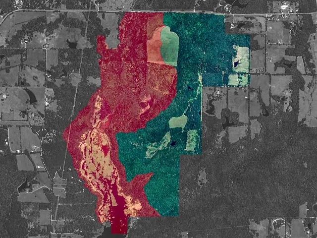 a aerial view of a house