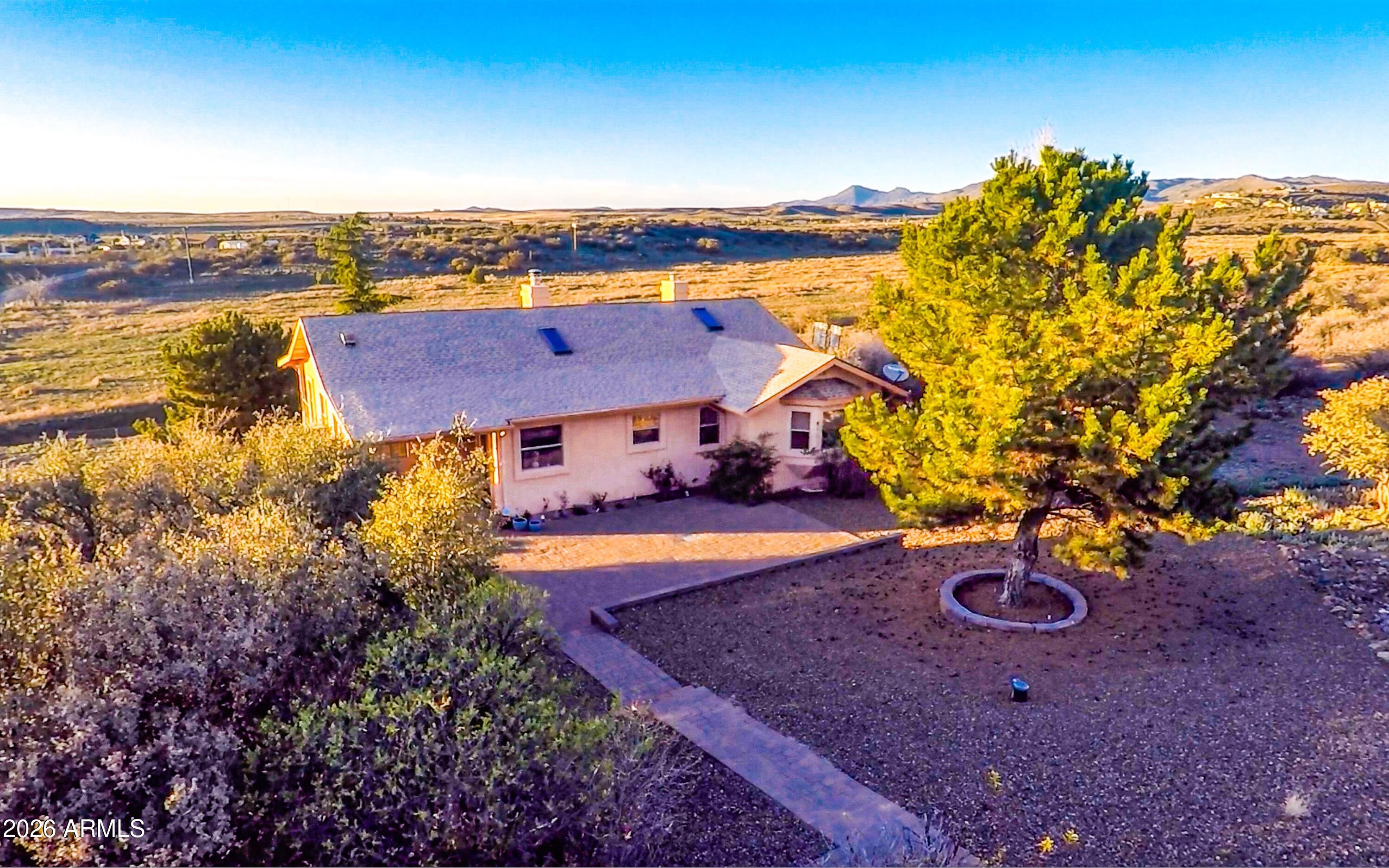 14350 East Meadow Ranch Place Dewey, AZ 86327 - Photo 52 of 54 an aerial view of a house with a yard