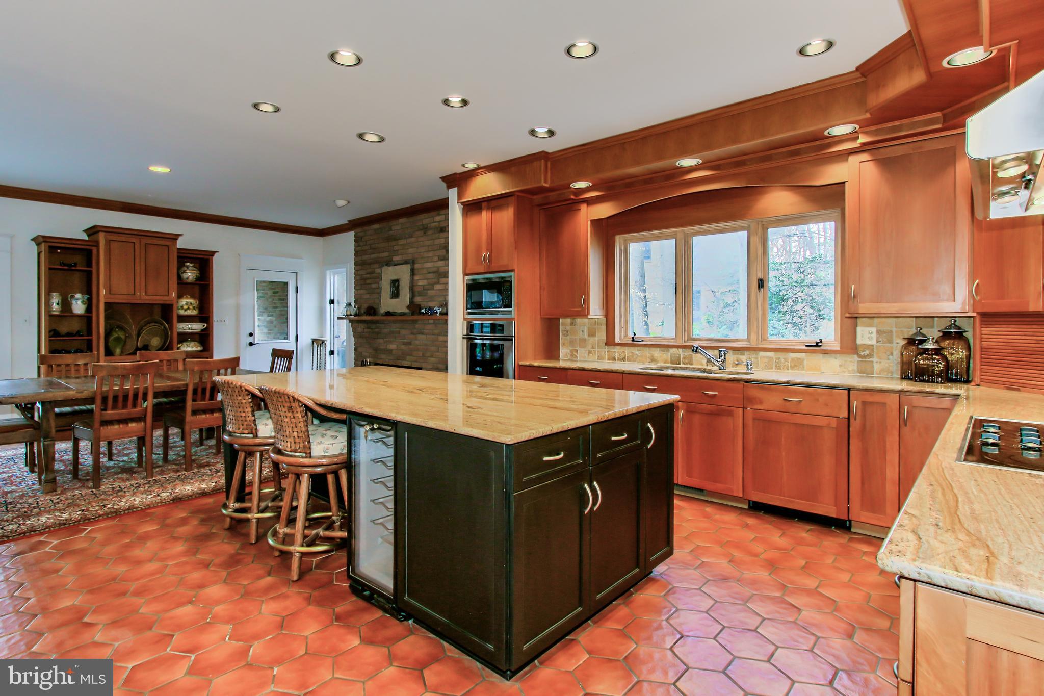 7600 Potomac Fall Road McLean, VA 22102 - Photo 6 of 29 Gourmet Kitchen with Breakfast Bar