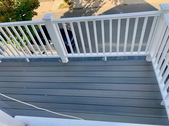 a view of outdoor space with deck