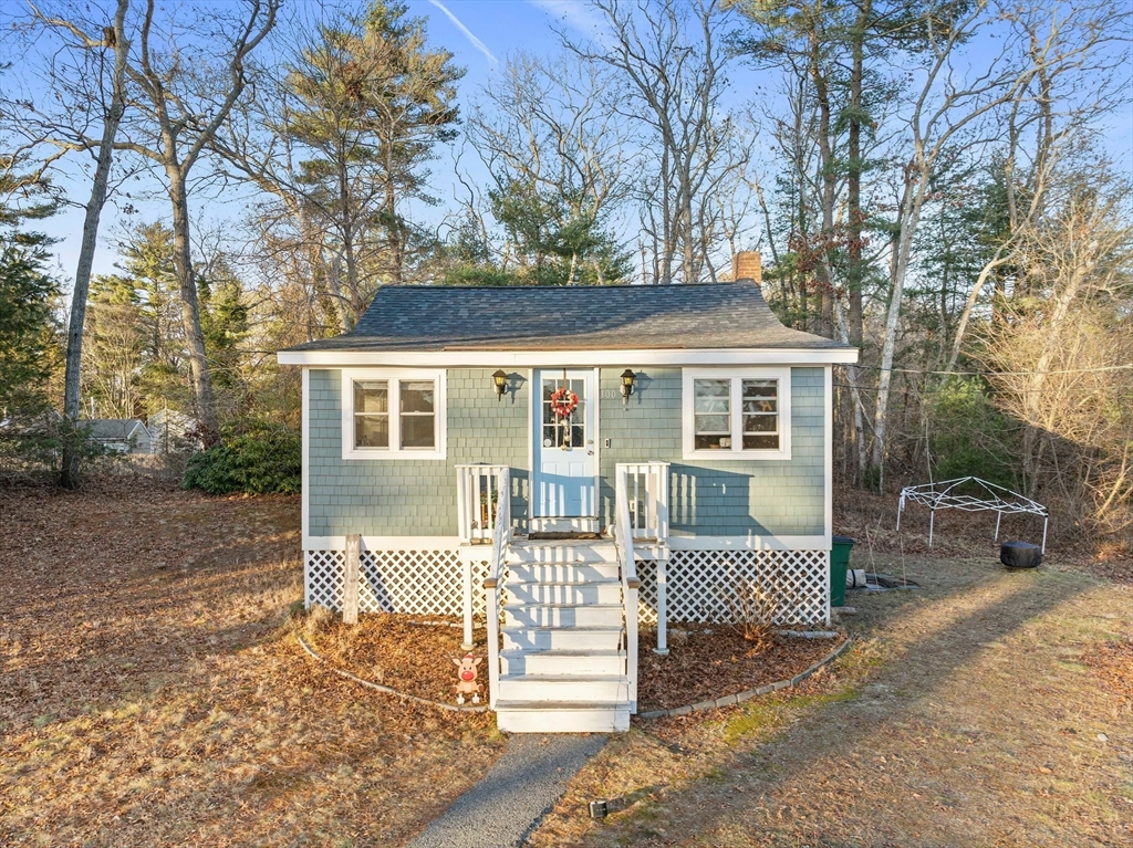 front view of a house with a porch