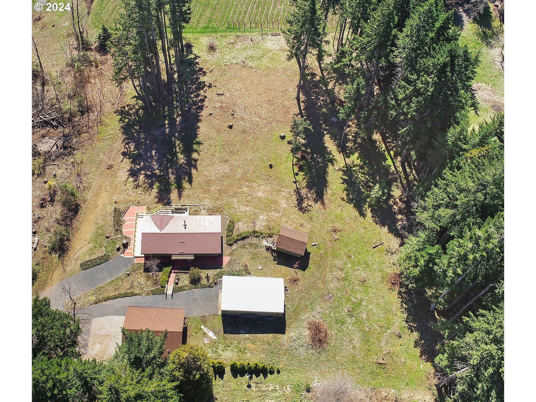 42 George Road Underwood, WA 98651 - Photo 40 of 45 an aerial view of a house with outdoor space