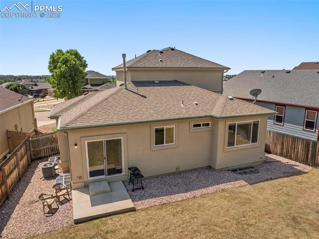 a view of a house with a patio