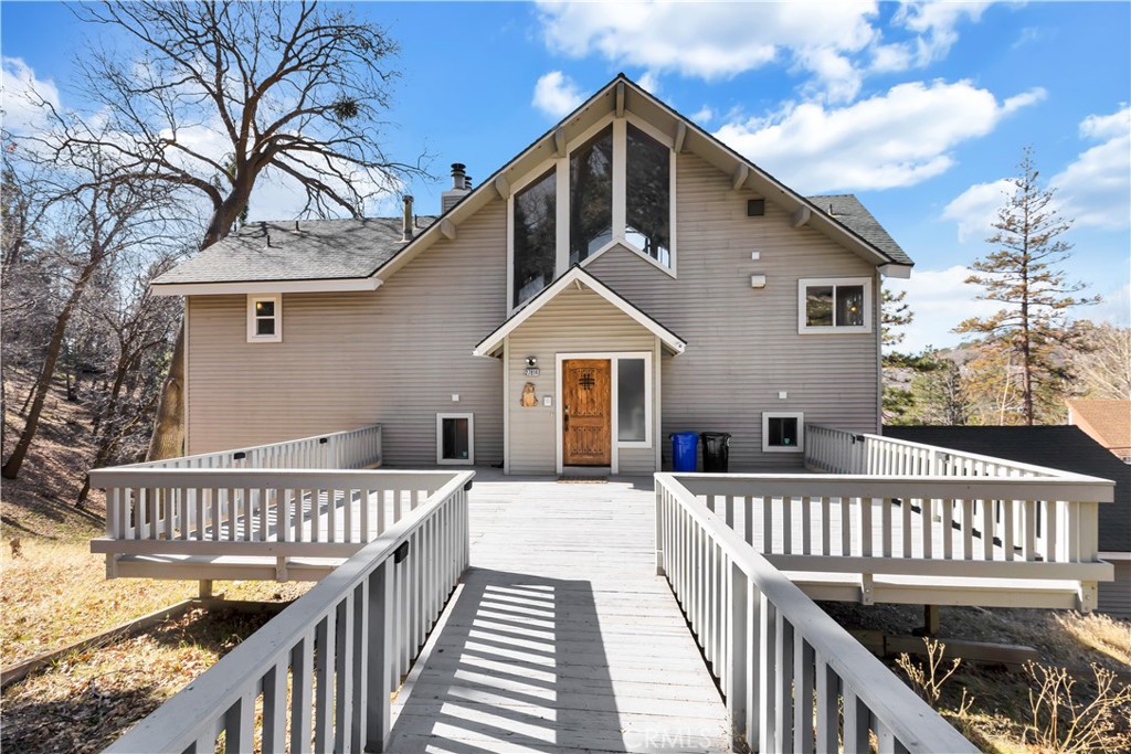 27814 North Bay Road Lake Arrowhead, CA 92352 - Photo 1 of 68 a view of a house with wooden deck