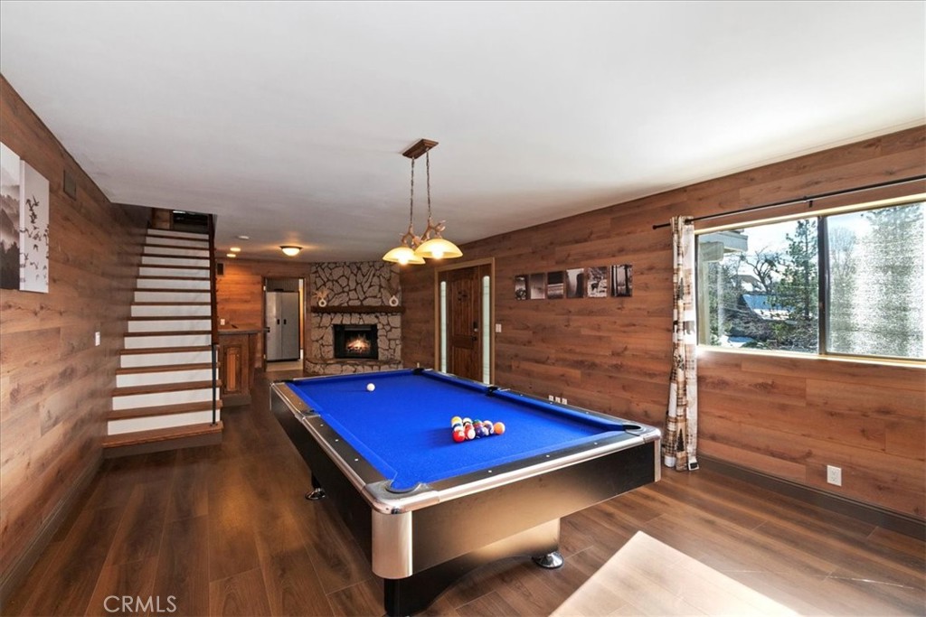 27814 North Bay Road Lake Arrowhead, CA 92352 - Photo 28 of 68 a room with pool table and windows