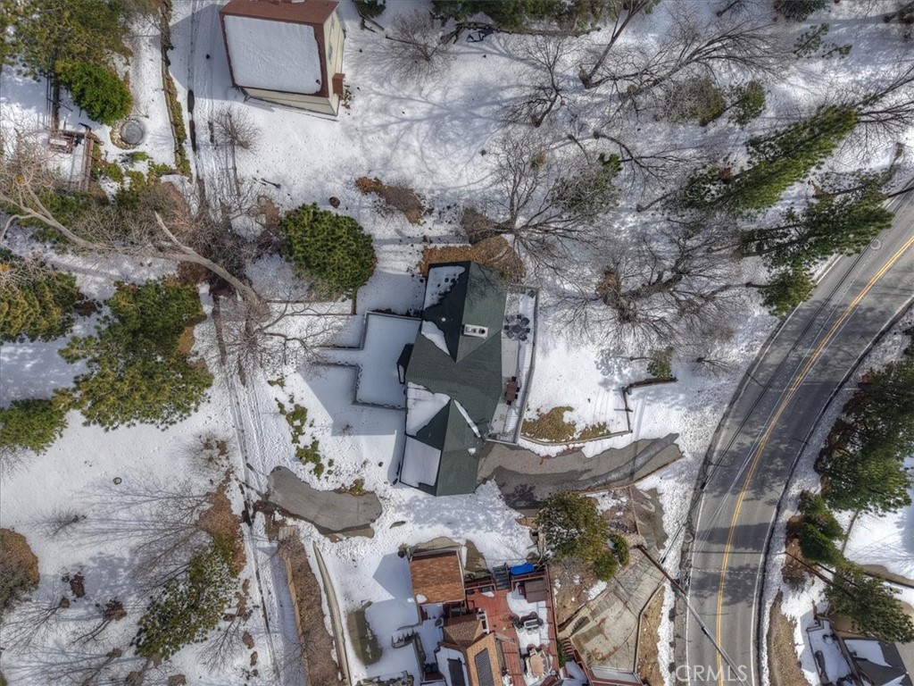 27814 North Bay Road Lake Arrowhead, CA 92352 - Photo 59 of 68 an aerial view of a house with outdoor space