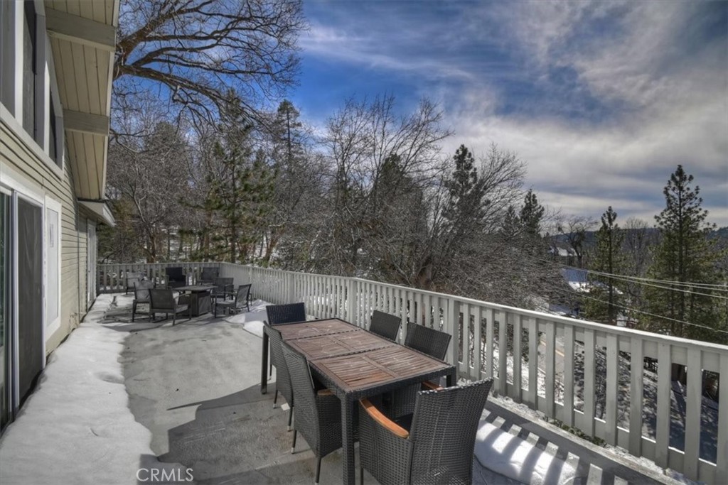 27814 North Bay Road Lake Arrowhead, CA 92352 - Photo 67 of 68 a view of a balcony with mountain view and sitting space