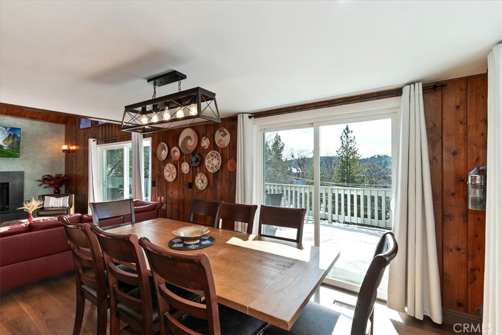 27814 North Bay Road Lake Arrowhead, CA 92352 - Photo 10 of 68 a view of a dining room with furniture window and outside view