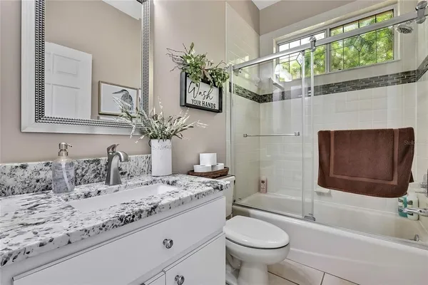 a view of a backyard with garden