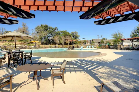 a view of the wooden door