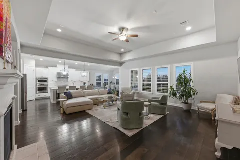 a view of a park with slide