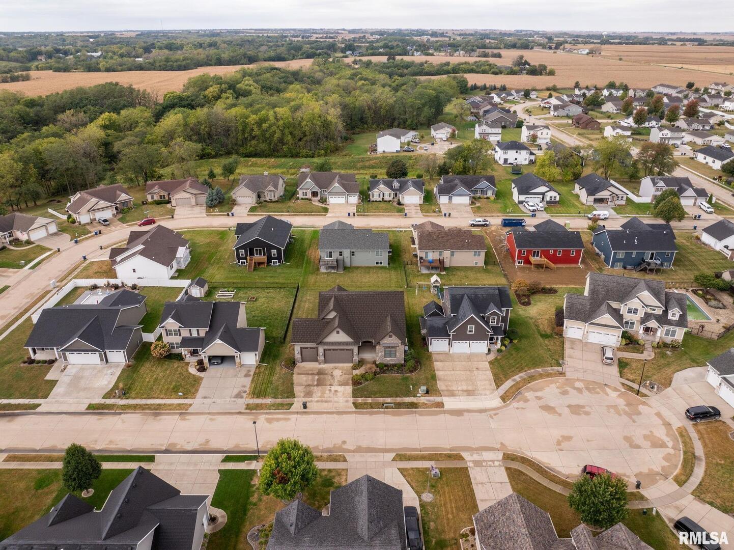 1422 Racine Court Davenport, IA 52804 - Photo 44 of 53 an aerial view of a city with lots of residential buildings
