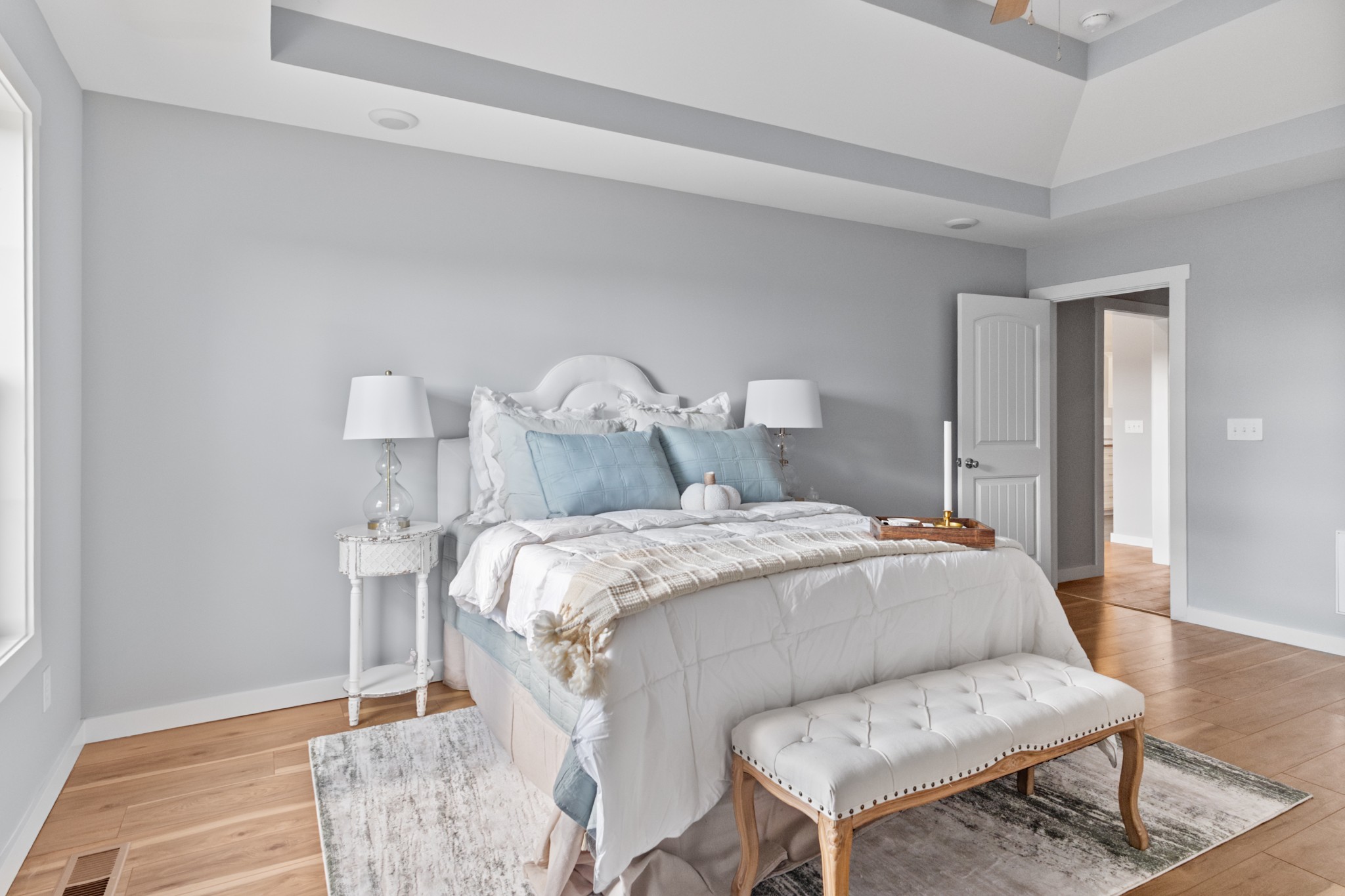 120 Freeland Road Portland, TN 37148 - Photo 18 of 61 a bedroom with a bed and wooden floor