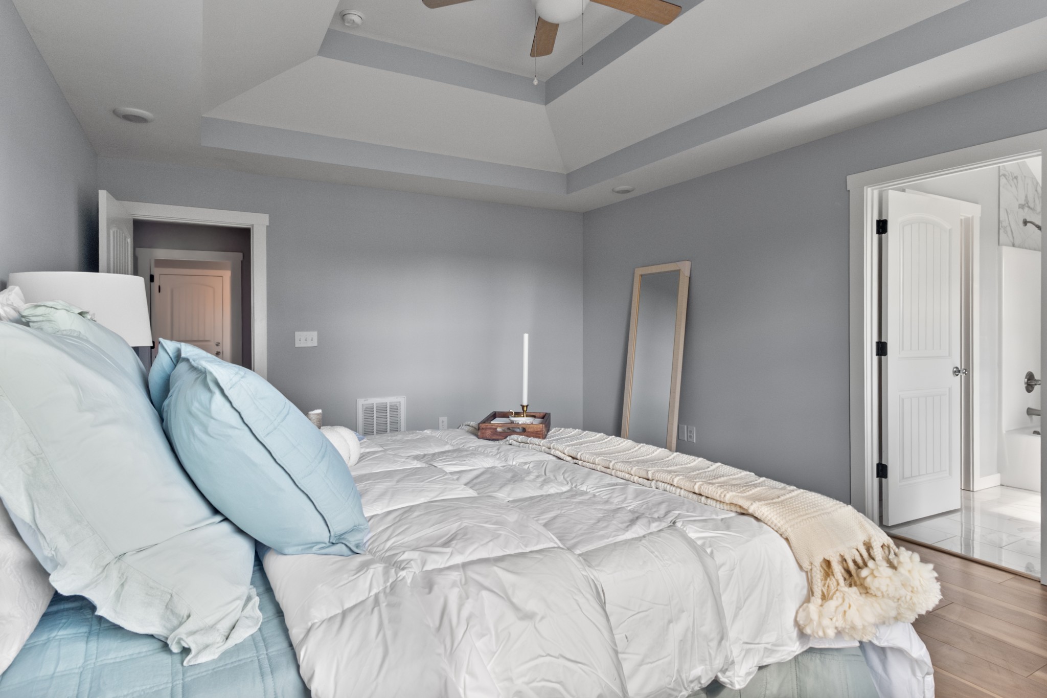 120 Freeland Road Portland, TN 37148 - Photo 20 of 61 a bedroom with a bed with wooden floor